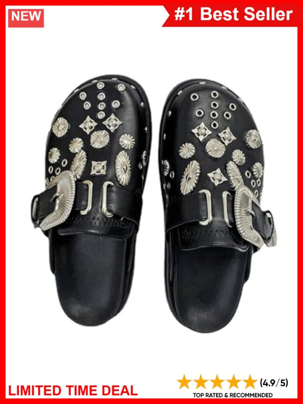 Platform Clogs Mules Slide Slip On Punk Emo Grunge Y2k Shoes